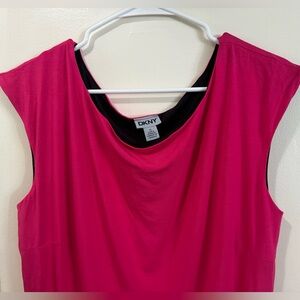 NWT Pink DKNY Dress Brand New with Black Lining Size XL